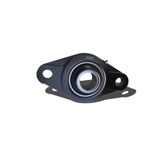 KML Compact 2 Bolt Flange  Bearing, 1/2" Set Screw Lock, Standard Race SBLF2018G