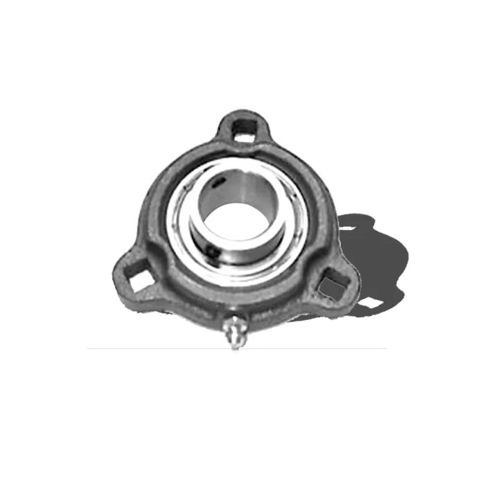 KML 3 bolt Flange Bearing Set Screw Lock, 1-1/4" Standard Race SBRFT2072
