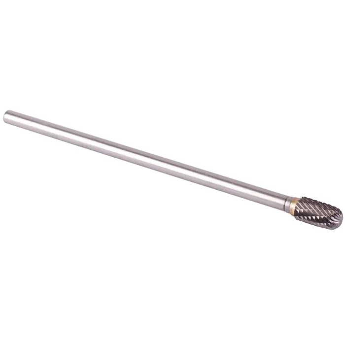 Drillco Cutting Tools SC-3L6, Solid Carbide Bur Double Cut