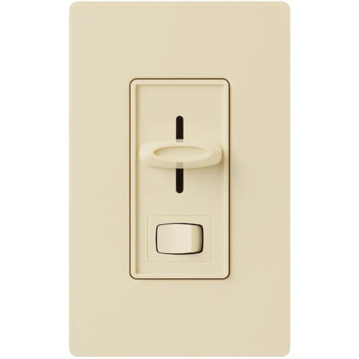 Lutron Skylark Incandescent/Halogen/LED/CFL Ivory Slide Dimmer Switch