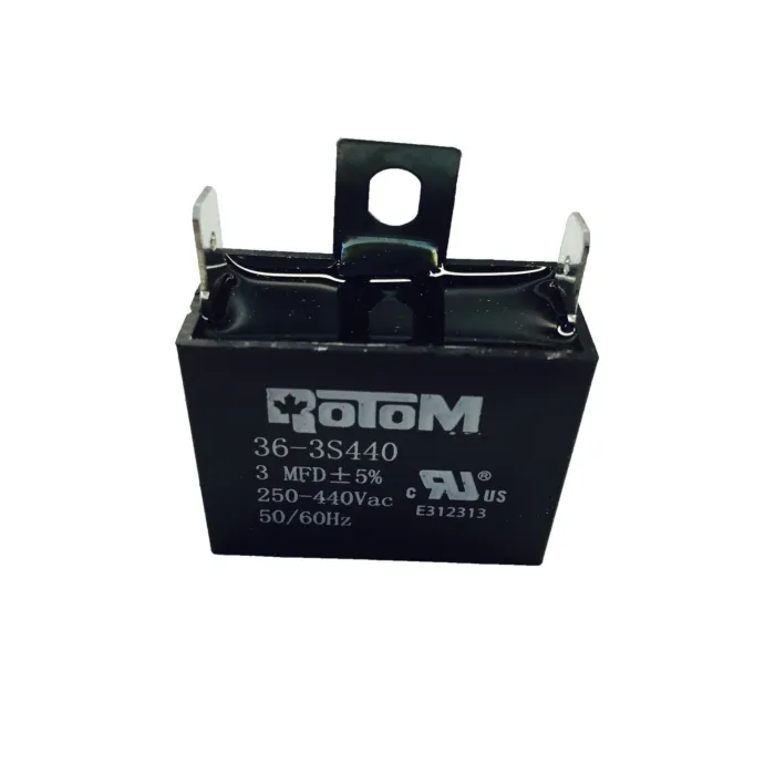 PEMS 3 mfd 250-440 VAC 50-60 Hz Dual Voltage Capacitor