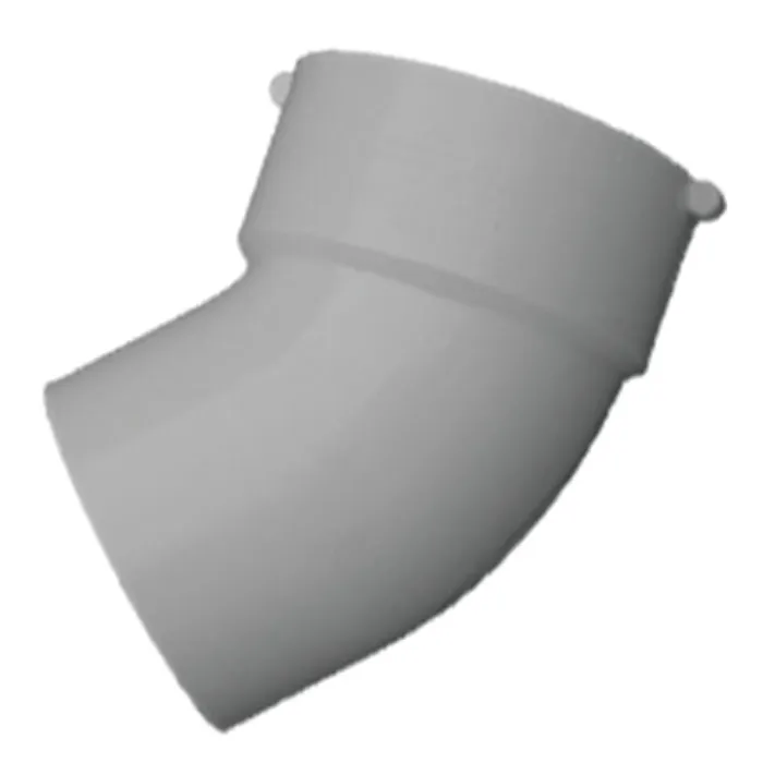 IPEX 4 In. SDR 35 45 Deg. PVC Sewer and Drain Street Elbow (1/8 Bend)
