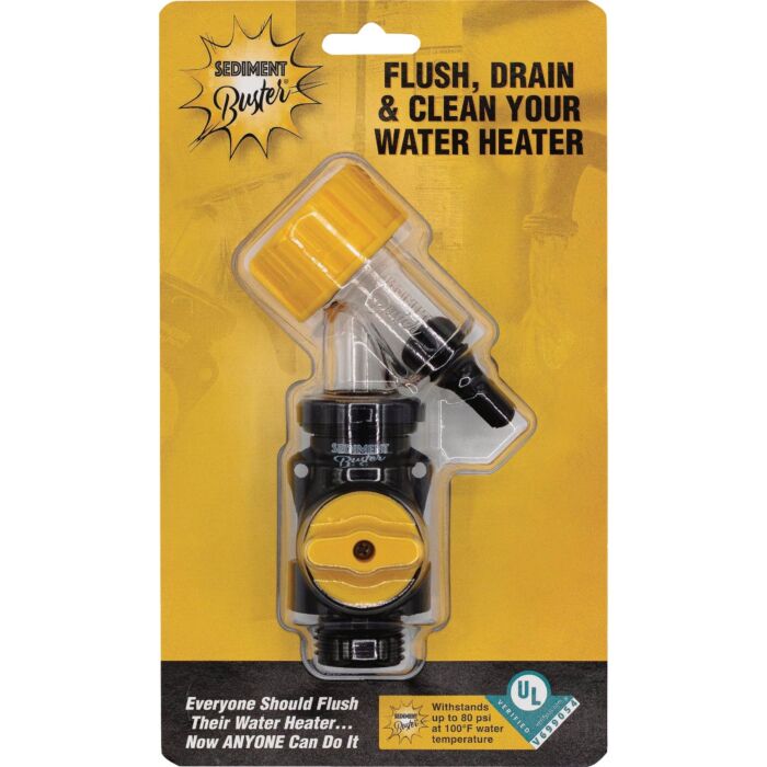 Sediment Buster Water Heater Tank Flushing & Draining Tool