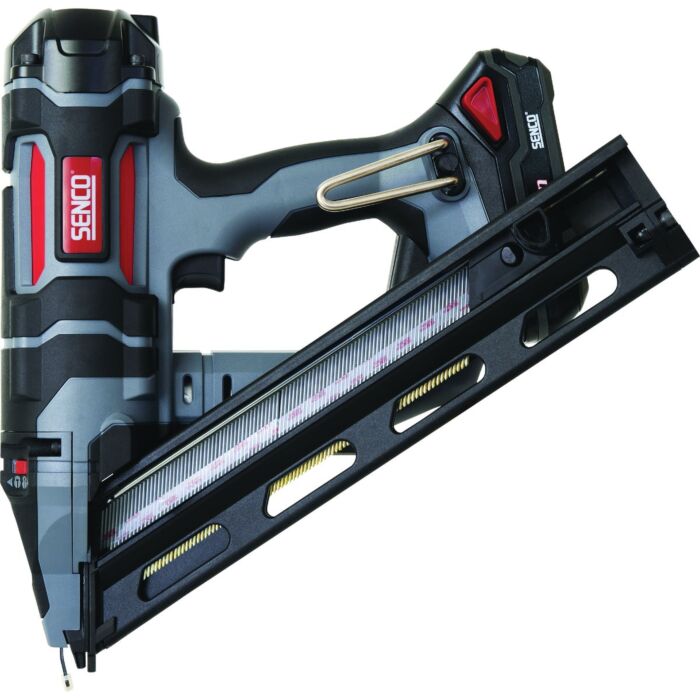 SENCO Senco Fusion F-15XP 18-Volt Lithium-Ion 15-Gauge 2-1/2 In. Angled Cordless Finish Nailer Kit