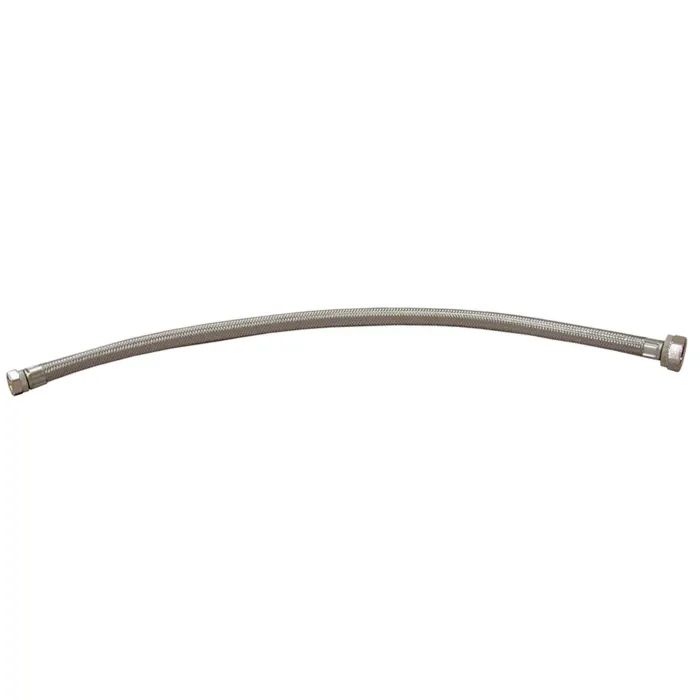 Jones Stephens 1/2" x 1/2" FIP x FIP Flexible Stainless Steel Faucet Connector 12" Length