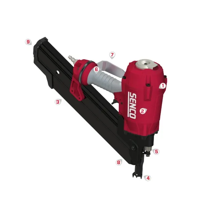 SENCO 2 - 3-1/2 in Angled Strip 80 Pneumatic Nailer
