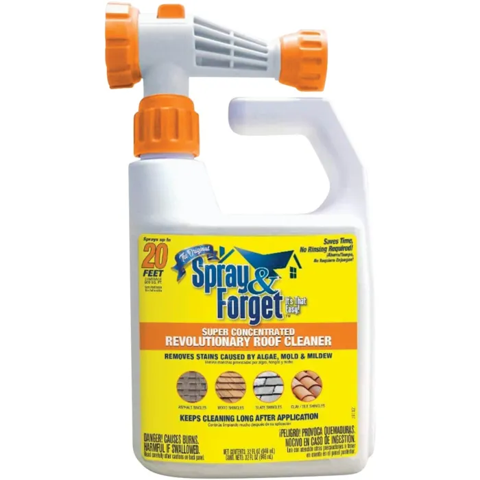 Spray & Forget 32 Oz. Hose End Spray Concentrate No Rinse Roof Cleaner