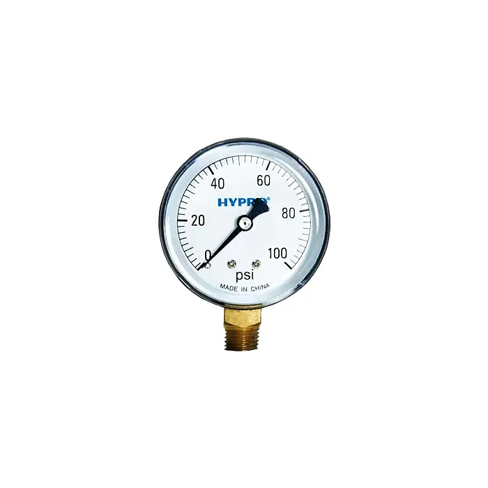 Valley Industries 2-1/2 in 0 - 100 psi 1/4 in MNPT Single Scale Pressure Gauge