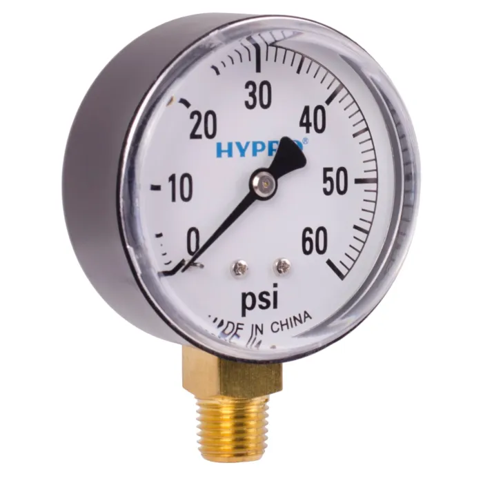 Valley Industries 2-1/2 in 0 - 60 psi 1/4 in MNPT Single Scale Pressure Gauge