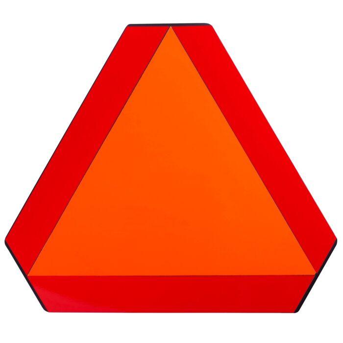 Safety Vehicle Emblem Inc Plastic 2 in 11 in Slow Moving Vehicle Sign