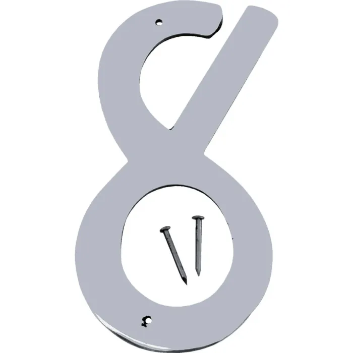 Hy-Ko 4 In. Satin Nickel Number 8