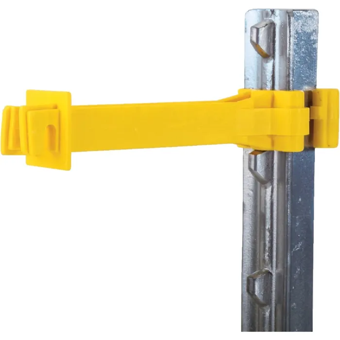 Dare Products Dare Snug Snap-On Yellow Polyethylene Electric Fence Insulator (15-Pack)