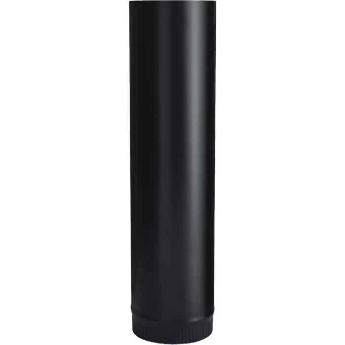 Imperial 24 Ga. 6 In. D x 24 In. L Black Single-Wall Stove Pipe