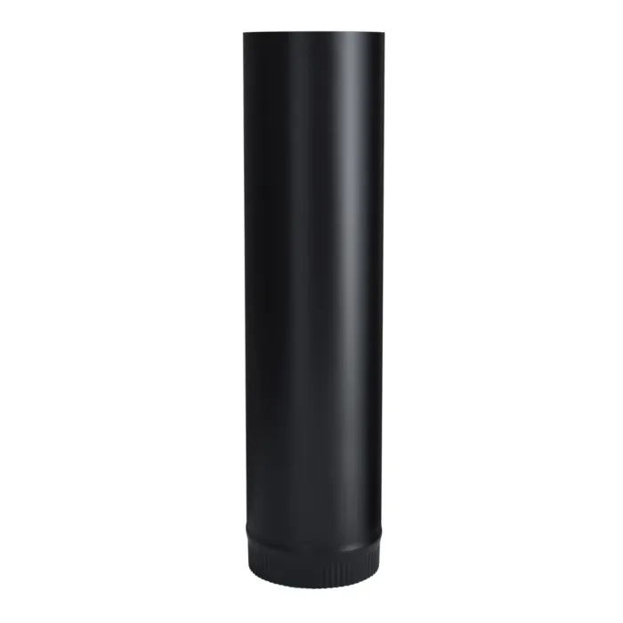 Imperial 6-in x 24-in Black Single-Wall Stove Pipe