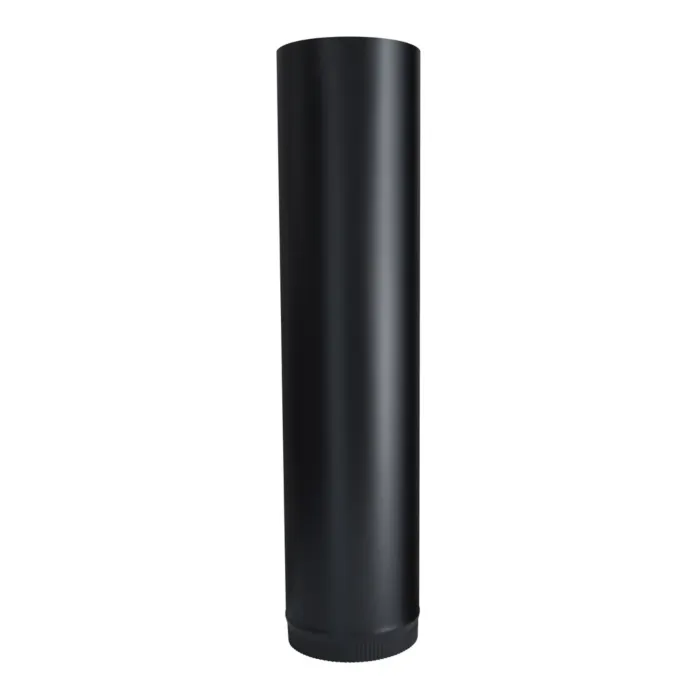 Imperial 8-in x 36-in Black Single-Wall Stove Pipe