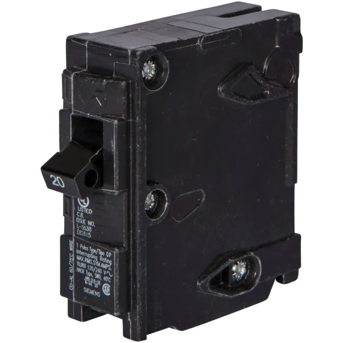 Siemens BREAKER 20A 1P 120V 10K QP