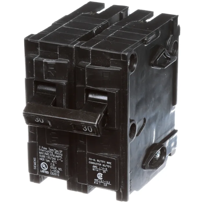 Siemens BREAKER 30A 2P 120/240V 10K QP