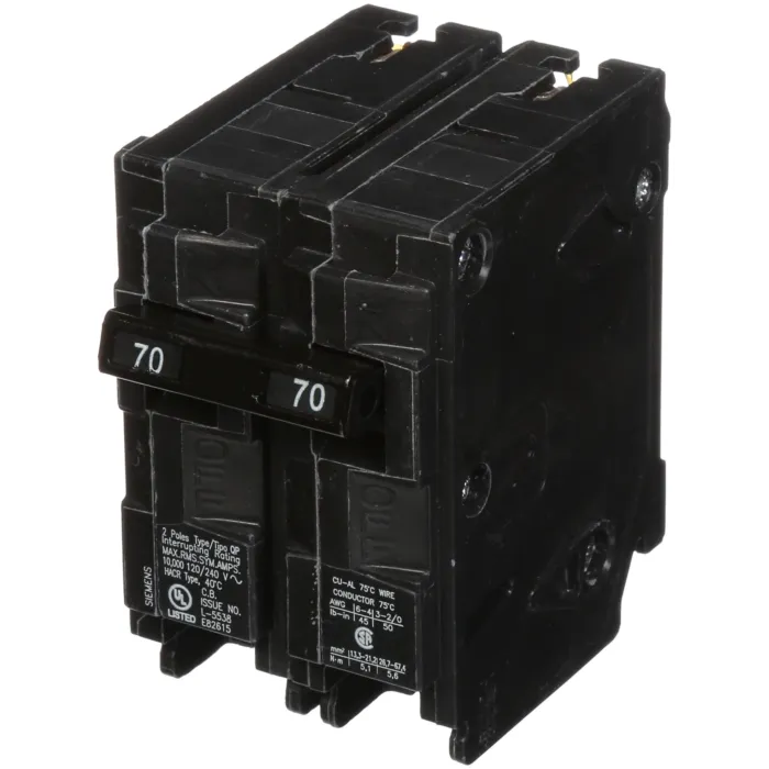 Siemens BREAKER 70A 2P 120/240V 10KA QP