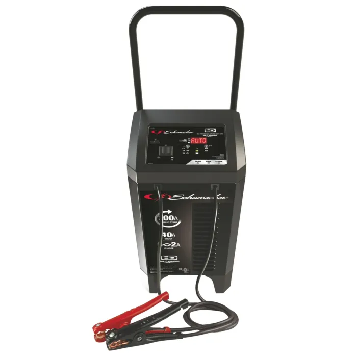 Schumacher 120 VAC 6/12 V Standard and AGM Batteries Fully Automatic Battery Charger/Engine Starter