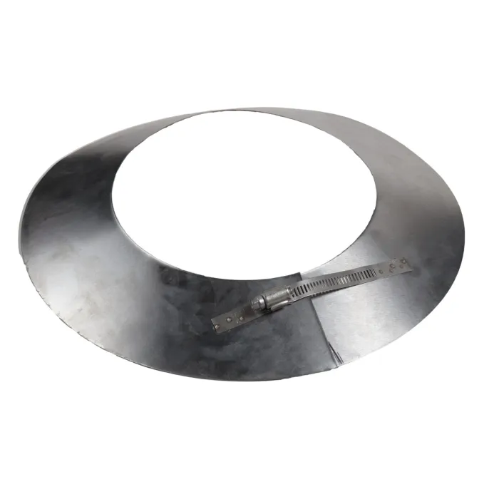 8 in 304 Stainless Steel Stove Pipe Storm Collar