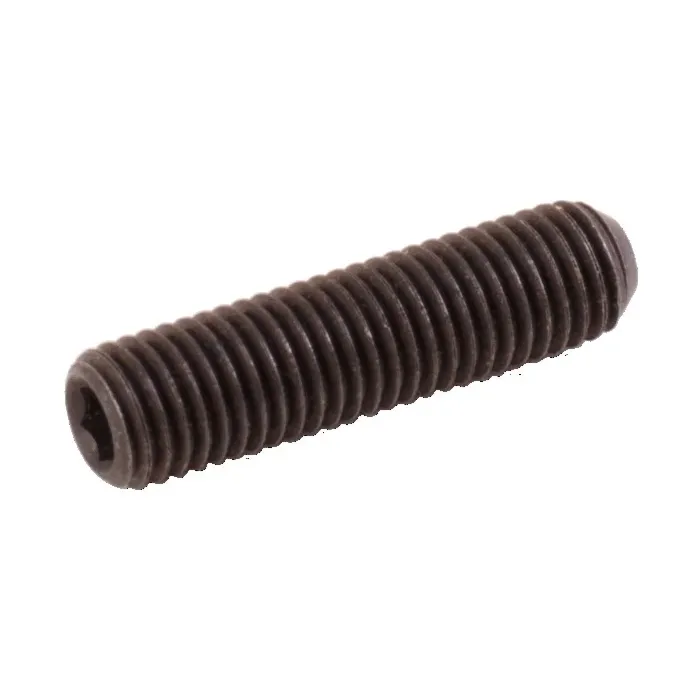 1/4"-28 x 1" Set Screw, Fine Thread, Black Oxide 