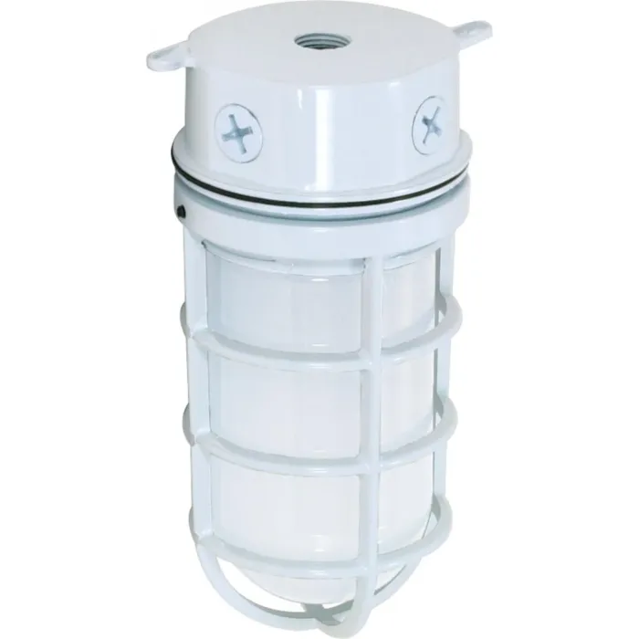 Satco Vapor-Proof Surface Mount Industrial Light (White) 10 in.
