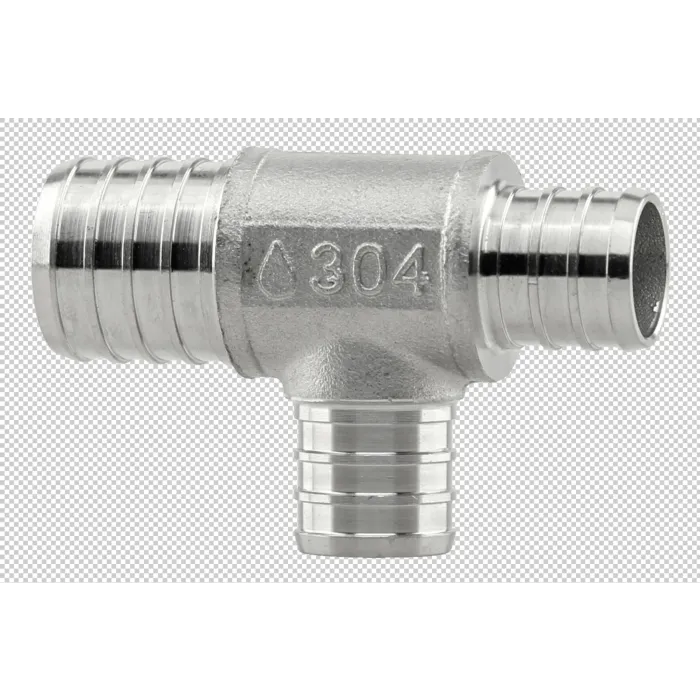 Boshart Industries Tee 1 x 3/4 x 3/4 in Crimp PEX Pipe Reducing Tee