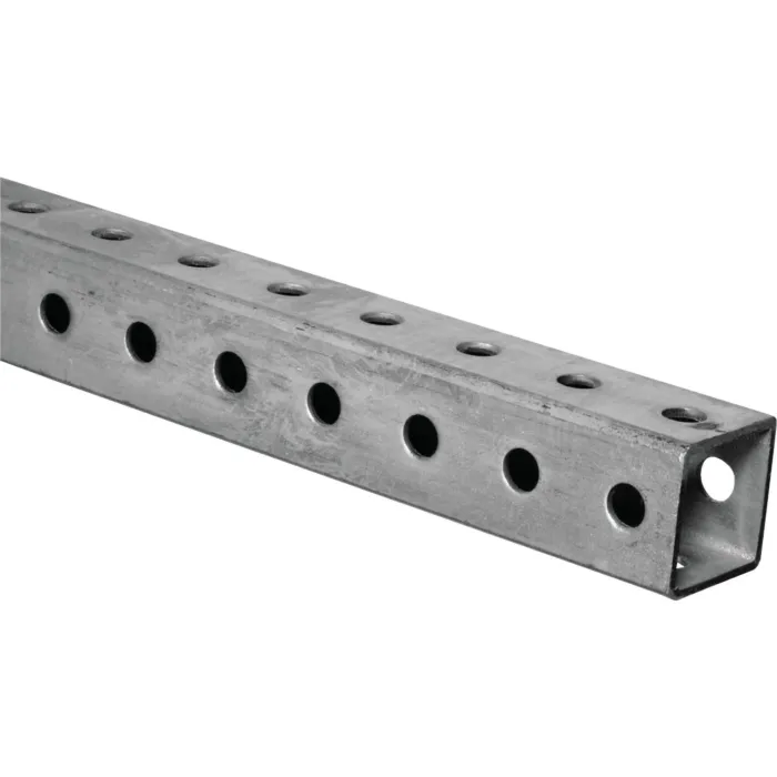 National Hardware Perforated Square Tube (Zinc) 1-1/2" x 3 ft