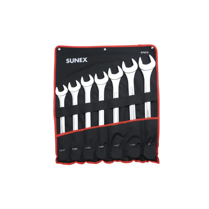 SUNEX® Tool Imperial 7 12 SAE Raised Wrench Set
