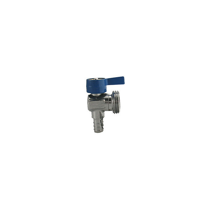 Boshart Industries Washing Machine Chrome Plated Plastic Crimp PEX x GHT (Blue)