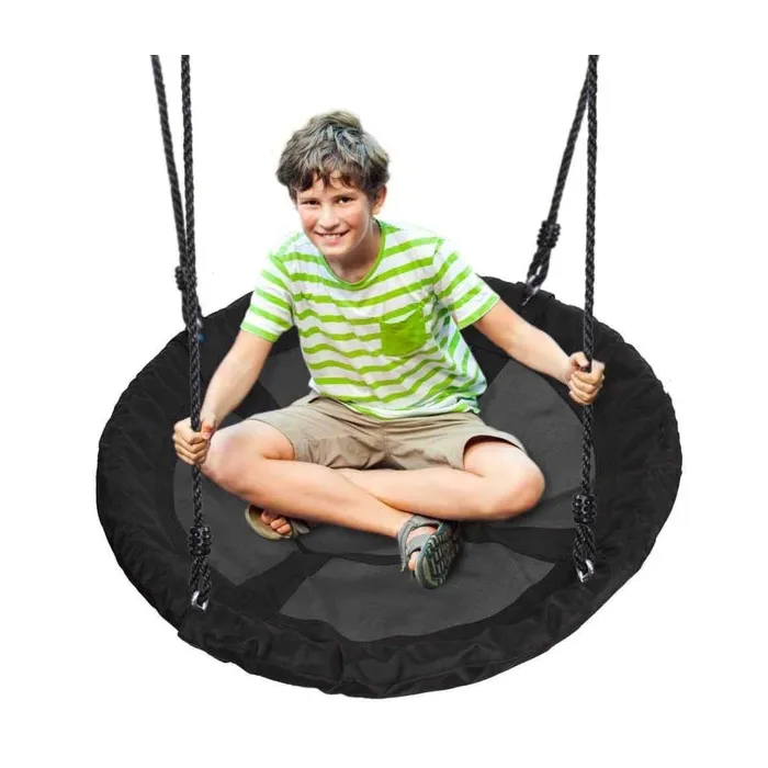 40 in 600D Polyester 600 lb Indoor/Outdoor Hanging Rope Swinging Seat Spinner