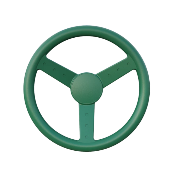 Atlas Molding Plastic Green Steering Wheel