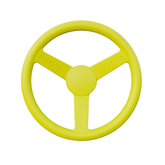 Atlas Molding Plastic Yellow Steering Wheel
