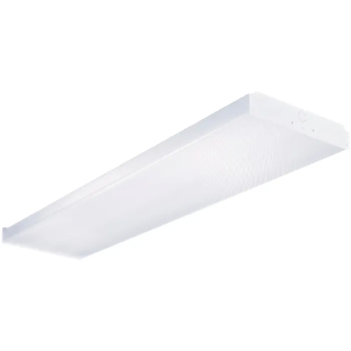 Metalux 4 Ft. 2-Bulb Fluorescent Wraparound Ceiling Light Fixture