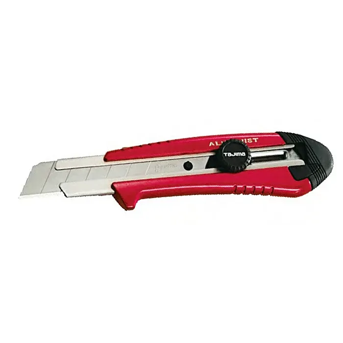 TAJIMA TOOL Rock Hard Aluminist®, dial lock blade lock, 3 x Rock Hard Blade™, red