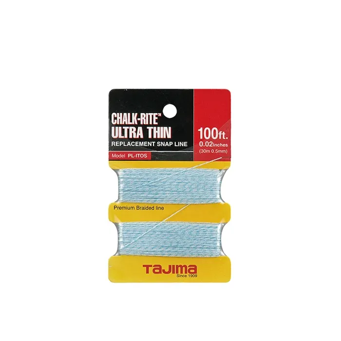 TAJIMA TOOL Chalk-Rite® Ultra-Thin braided line, 0.5 mm x 30m / 100 ft.