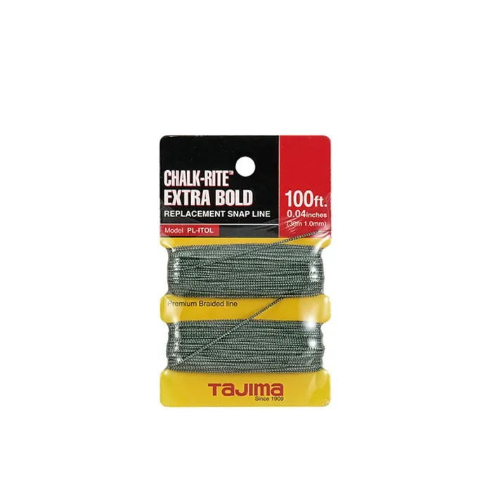 TAJIMA TOOL Chalk-Rite® Extra Bold braided line, 1.0 mm x 30m / 100 ft.