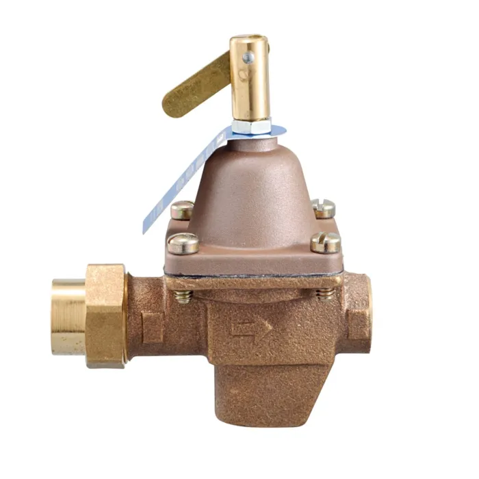 WATTS 1/2 IN Bronze High Capacity Water Feed Regulator with Union Threaded Inlet Connection