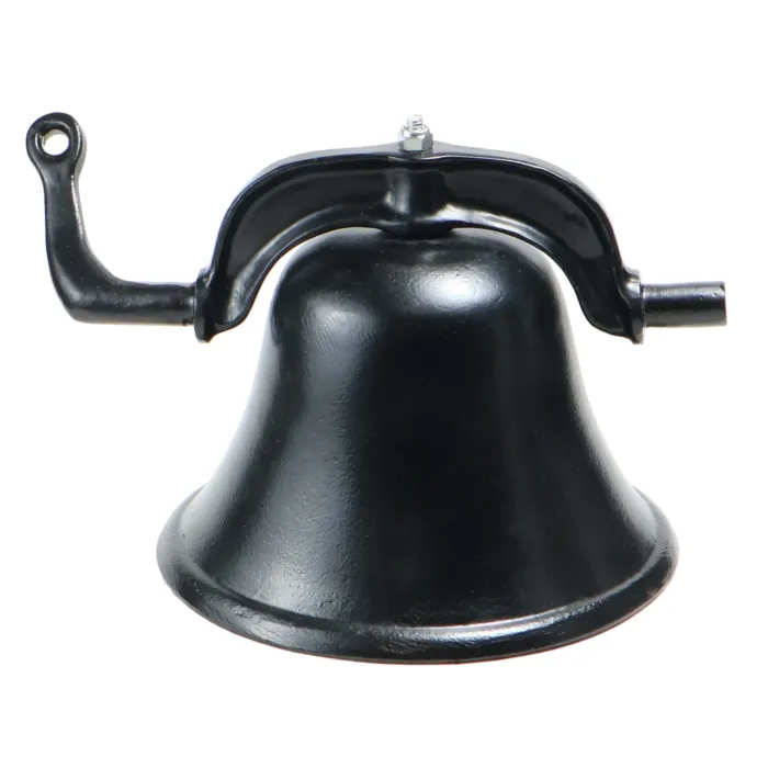 Temple Aluminum 15 in Aluminum Black Farm Bell