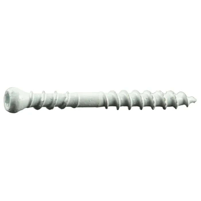#8 x 1-5/8" Square Trim Head, Trim Head Screw, White, White (Bulk Box 5 lb)