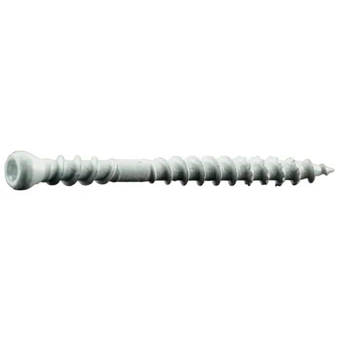 #8 x 2" Square Trim Head, Trim Head Screw, White, White (Bulk Box 5 lb)