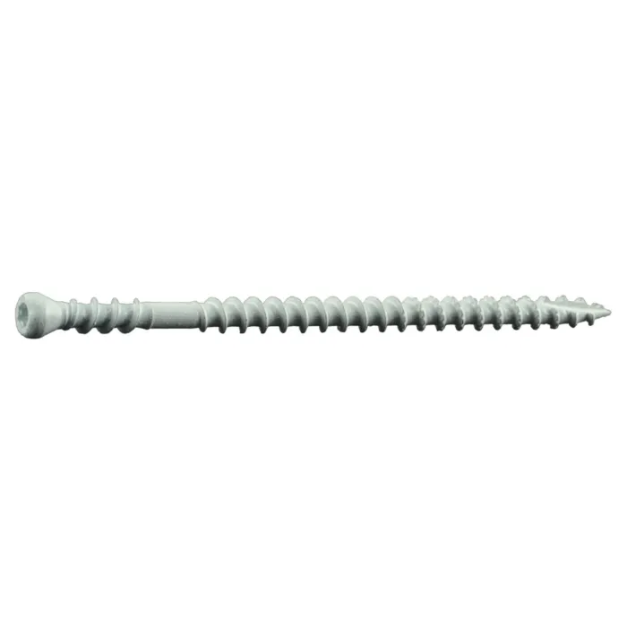 #8 x 3" Square Trim Head, Trim Head Screw, White, White (Bulk Box 5 lb)