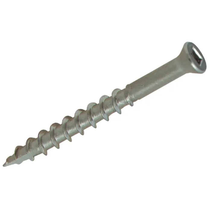 Grip-Rite Simpson Strong-Tie #7 x 1-5/8 In. Square Drive Trim Head Stainless Steel Screw (195 per Box)