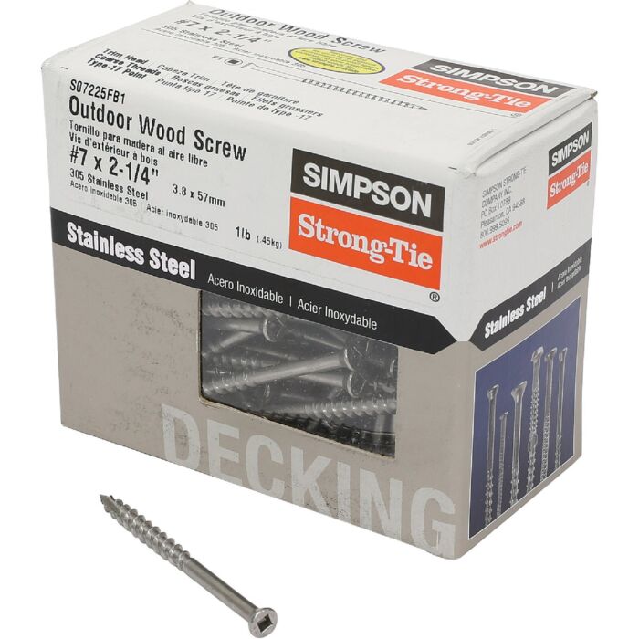 Grip-Rite #7 x 2-1/4 in T15 Star 2-1/4 in Deck Screw