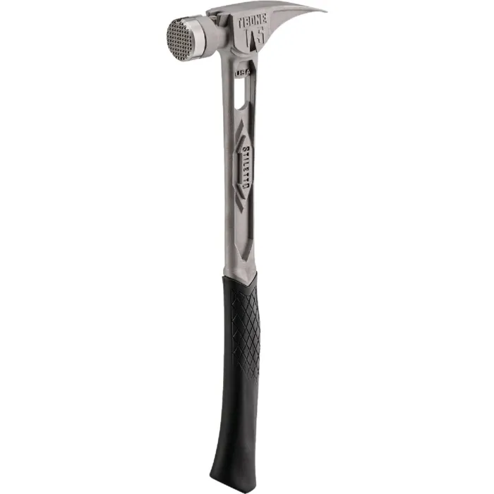 Stiletto TiBone 15 Oz. Milled-Face Framing Hammer with Curved Titanium Handle