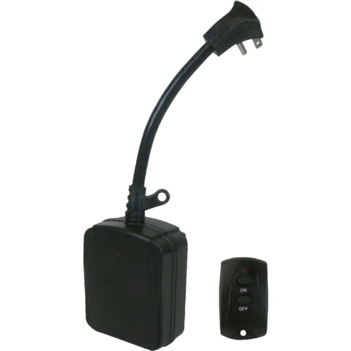 PowerZone Prime 80 Ft. Black Outdoor Wireless Switch with Remote Control