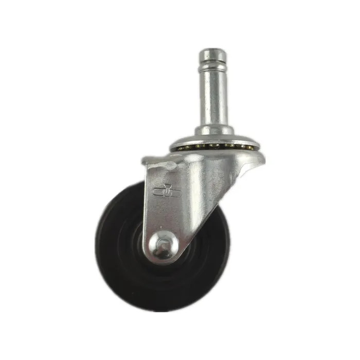 World Casters & Equipment Manufacturing 100 lb 2 in Soft Rubber Swivel Caster
