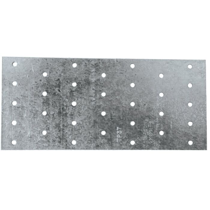 Simpson Strong-Tie 3-1/8 In. W x 7 In. L 20 ga Galvanized Steel Tie Plate