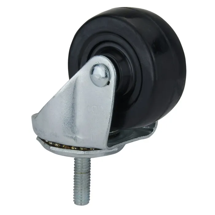 World Casters & Equipment Manufacturing 120 lb 2-1/2 in Soft Rubber Swivel Caster