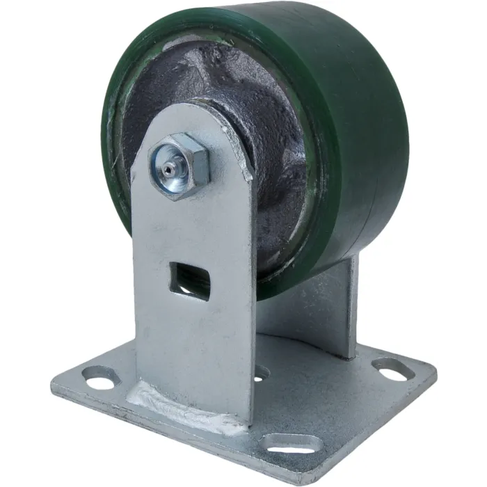 World Casters & Equipment Manufacturing 800 lb 4 in Polyurethane on Cast Iron Rigid Caster